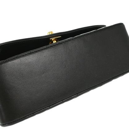 Chanel 1994-1996 Black Lambskin Small Diana Shoulder Bag