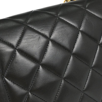 Chanel 1994-1996 Black Lambskin Small Diana Shoulder Bag