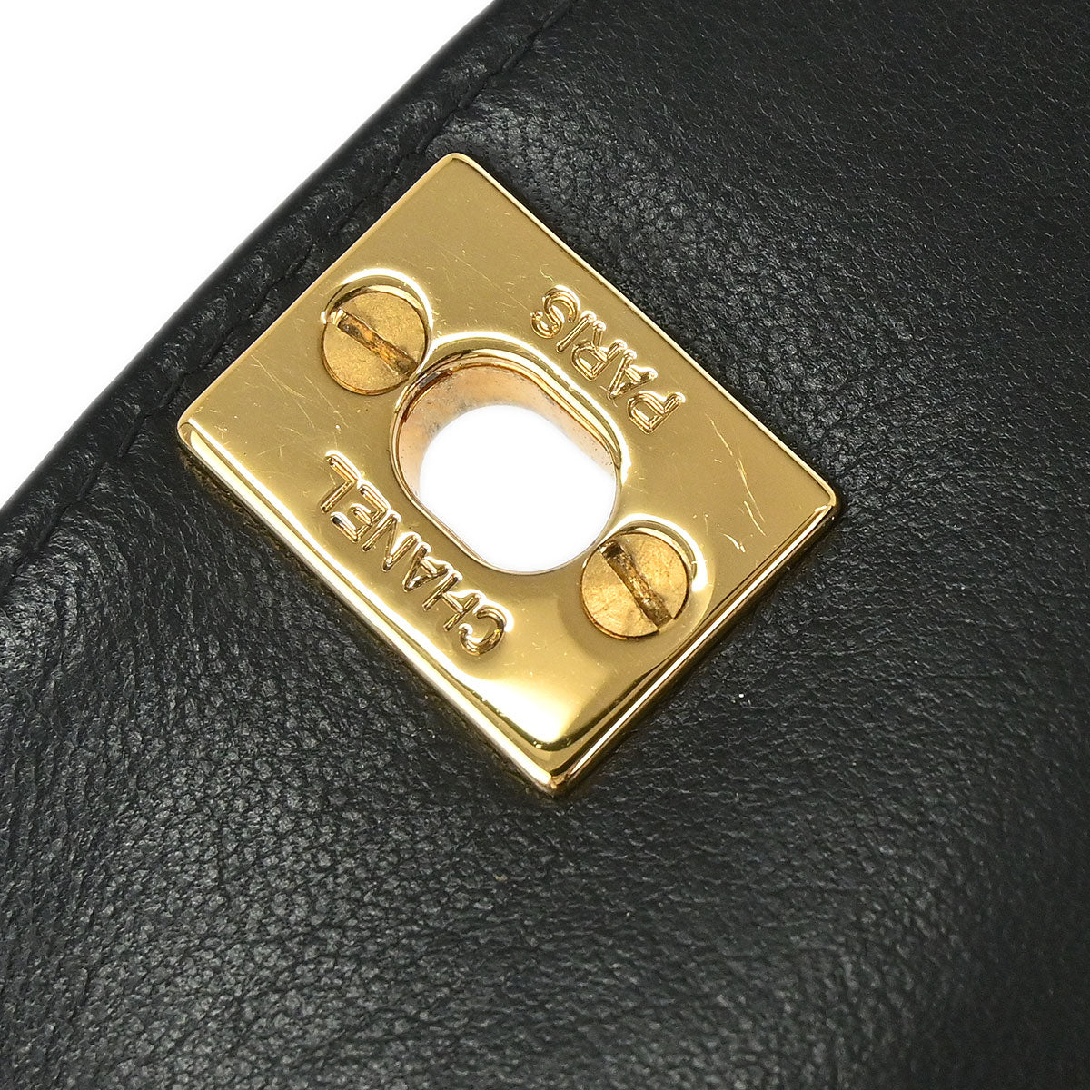 Chanel 1994-1996 Black Lambskin Small Diana Shoulder Bag