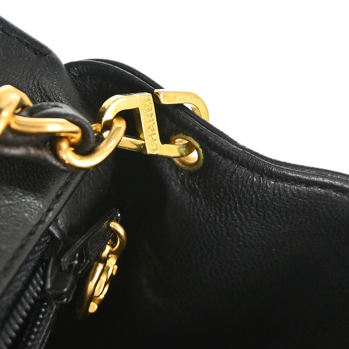 Chanel 1994-1996 Black Lambskin Small Diana Shoulder Bag