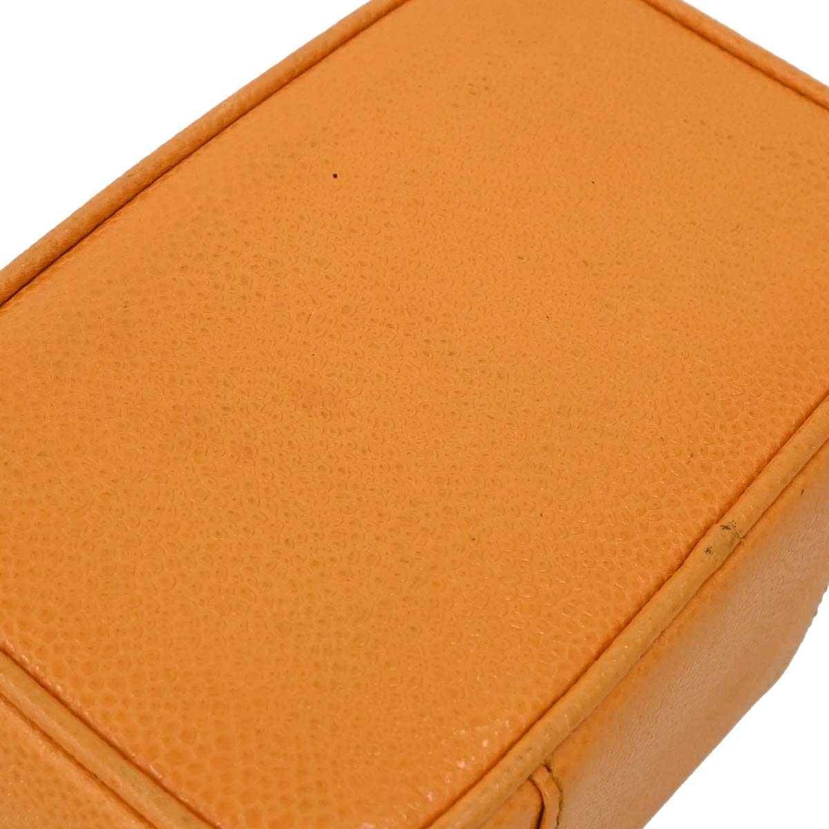 Chanel Yellow Caviar Skin Vanity Handbag