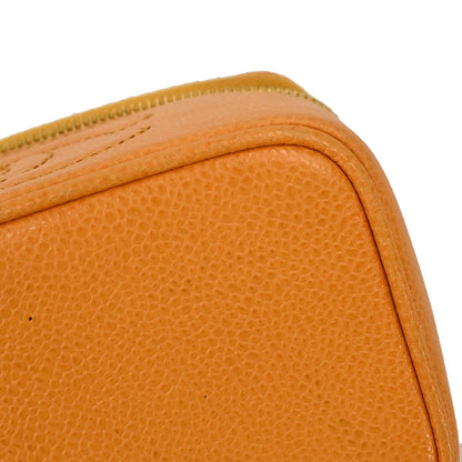 Chanel Yellow Caviar Skin Vanity Handbag
