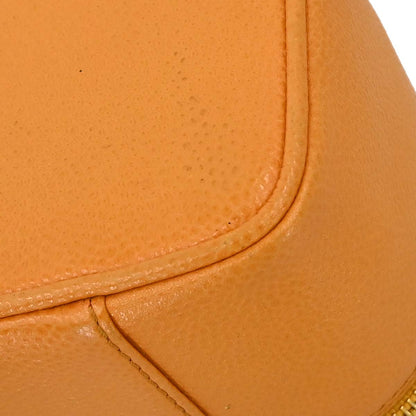 Chanel Yellow Caviar Skin Vanity Handbag
