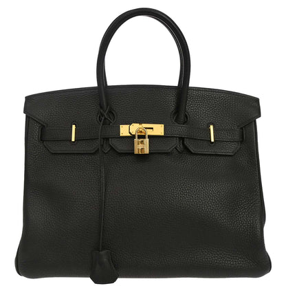 Hermes Black Togo Birkin 35 Handbag