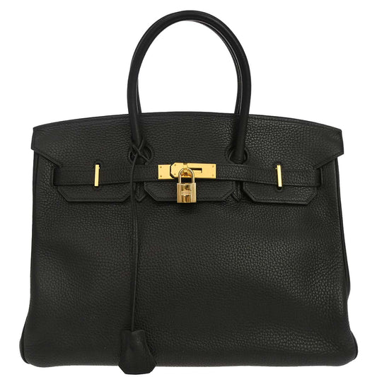 Hermes Black Togo Birkin 35 Handbag