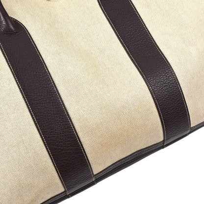 Hermes Beige Toile H Garden Party 49 GM Tote Handbag