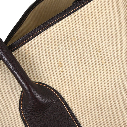 Hermes Beige Toile H Garden Party 49 GM Tote Handbag