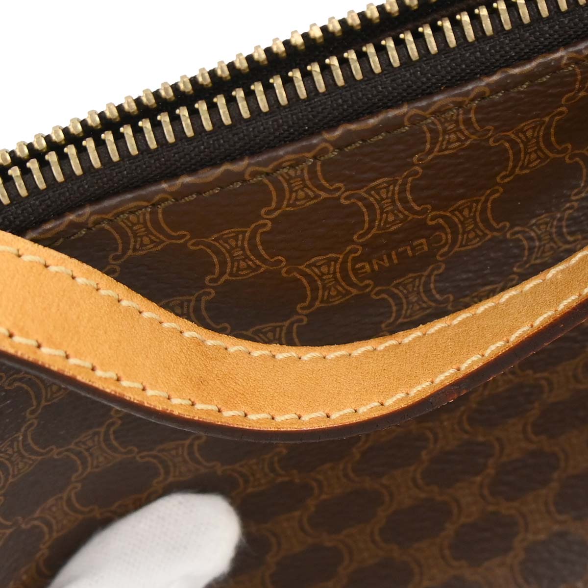 Celine Brown Macadam Handbag