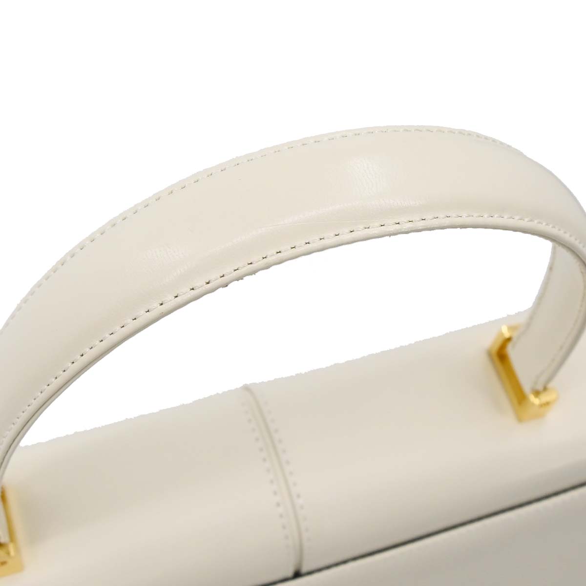 Yves Saint Laurent White Leather Handbag