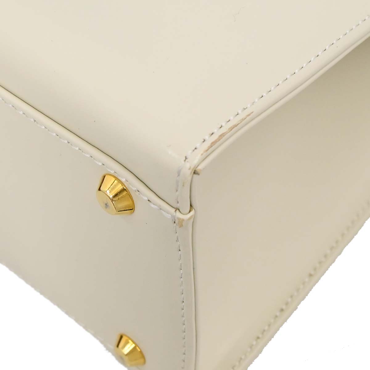 Yves Saint Laurent White Leather Handbag