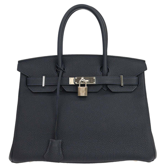 Hermes Blue Nuit Togo Birkin 30 Handbag