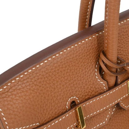 Hermes Gold Togo Birkin 25 Handbag