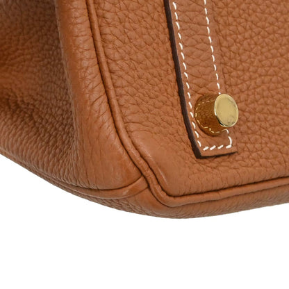 Hermes Gold Togo Birkin 25 Handbag