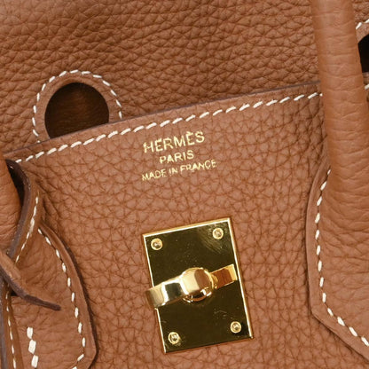 Hermes Gold Togo Birkin 25 Handbag