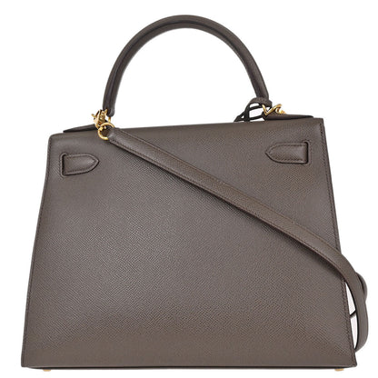 Hermes Etain Epsom Kelly 28 Sellier 2way Shoulder Handbag
