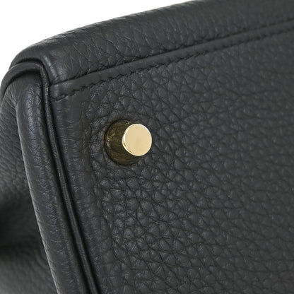 Hermes Black Togo Kelly 28 Retourne 2way Shoulder Handbag