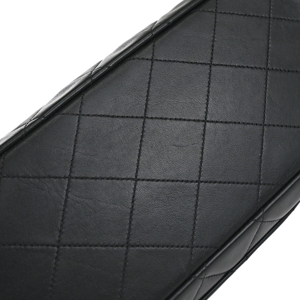 Chanel 1994-1996 Black Lambskin Maxi Classic Flap Shoulder Bag
