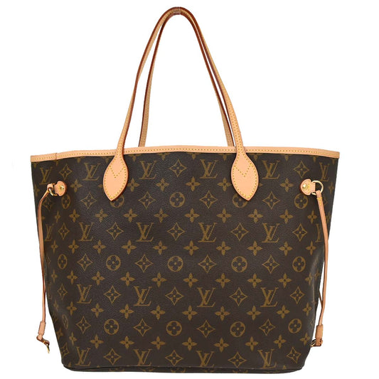 Louis Vuitton Monogram Neverfull MM Shoulder Tote Bag M40156