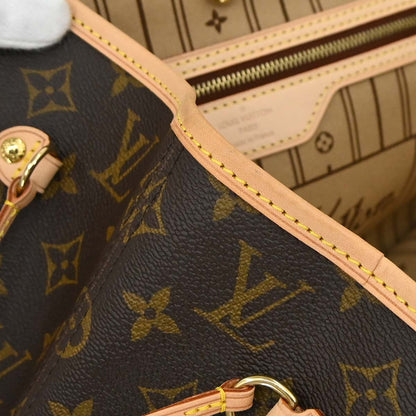 Louis Vuitton Monogram Neverfull MM Shoulder Tote Bag M40156