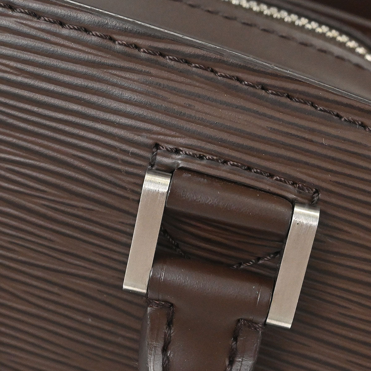 Louis Vuitton Brown Epi Pont Neuf Handbag M5205D