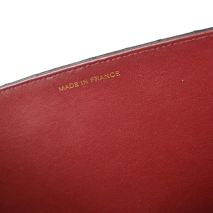 Chanel Black Lambskin Pushlock Medium Half Flap Shoulder Bag