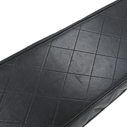 Chanel 1994-1996 Black Lambskin Maxi Classic Flap Shoulder Bag