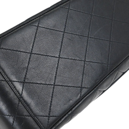 Chanel 1994-1996 Black Lambskin Maxi Classic Flap Shoulder Bag