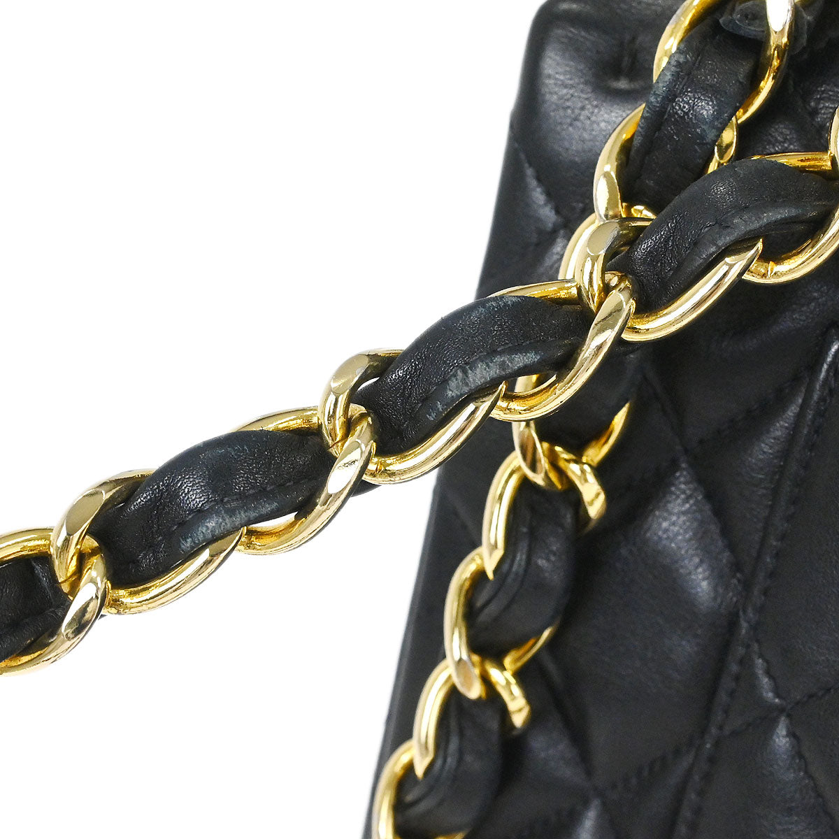 Chanel 1994-1996 Black Lambskin Maxi Classic Flap Shoulder Bag