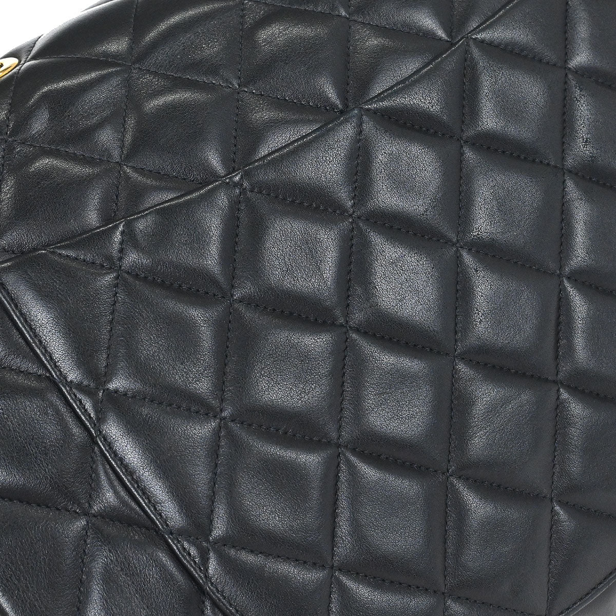 Chanel 1994-1996 Black Lambskin Maxi Classic Flap Shoulder Bag