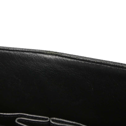 Chanel 2009-2010 Black Caviar Skin Medium Classic Double Flap Shoulder Bag