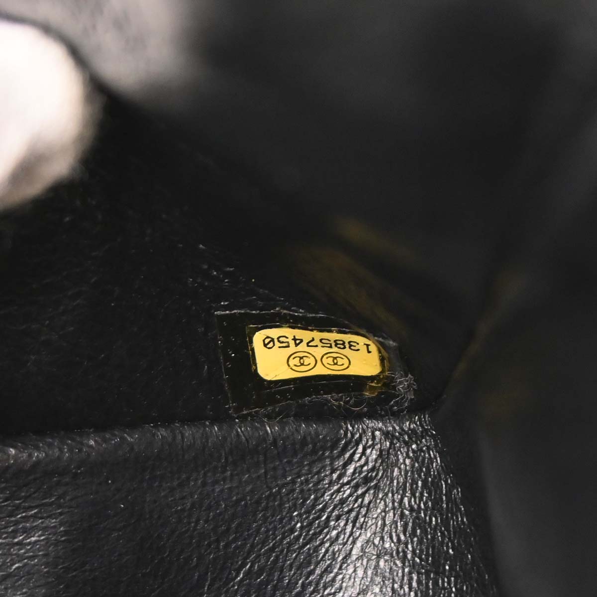 Chanel 2009-2010 Black Caviar Skin Medium Classic Double Flap Shoulder Bag