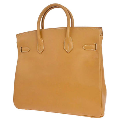 Hermes Natural Vache Haut a Courroies 32 Handbag