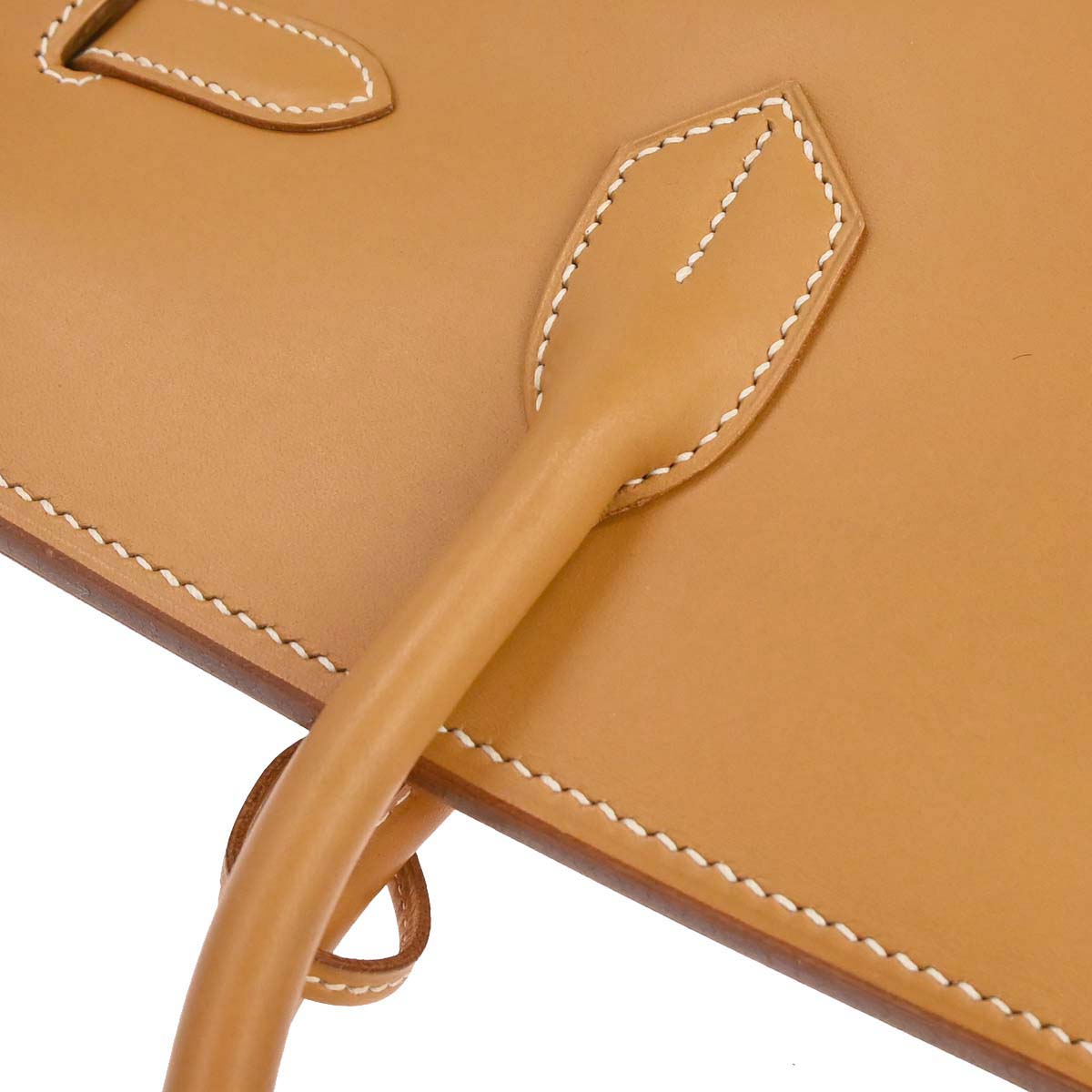 Hermes Natural Vache Haut a Courroies 32 Handbag