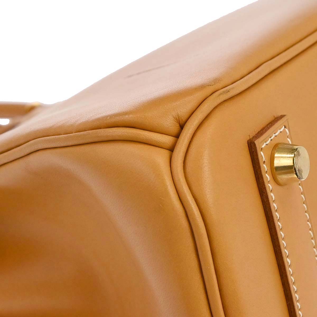 Hermes Natural Vache Haut a Courroies 32 Handbag
