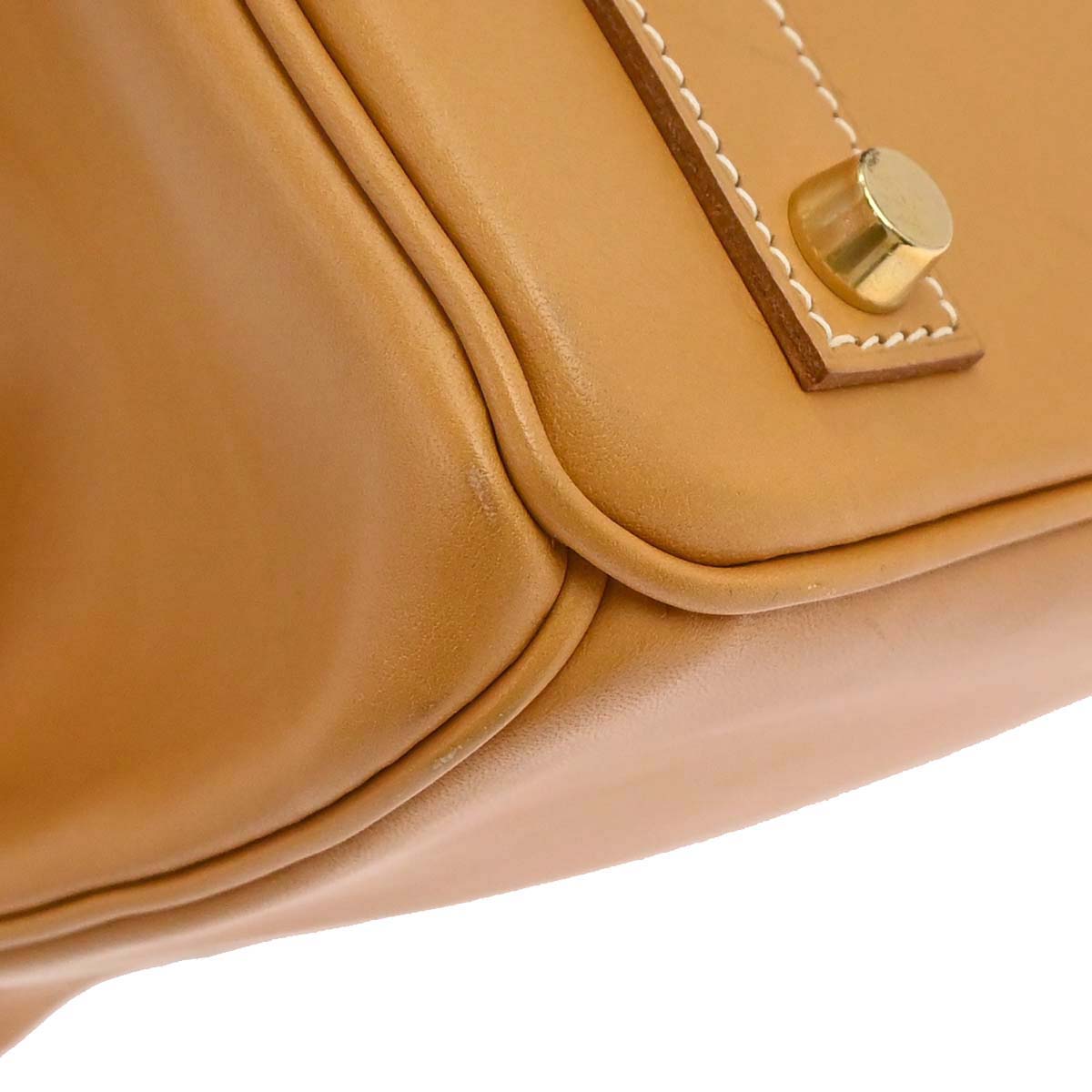 Hermes Natural Vache Haut a Courroies 32 Handbag