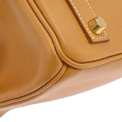 Hermes Natural Vache Haut a Courroies 32 Handbag