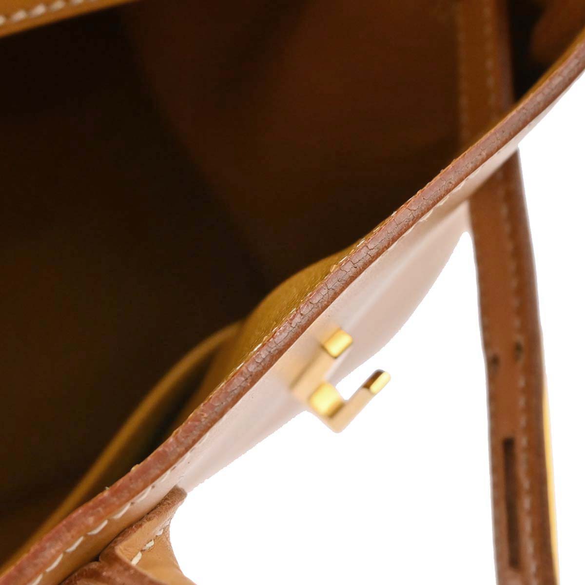 Hermes Natural Vache Haut a Courroies 32 Handbag