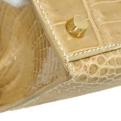 Hermes * Poussiere Porosus Lisse Kelly 28 Sellier Shoulder Handbag