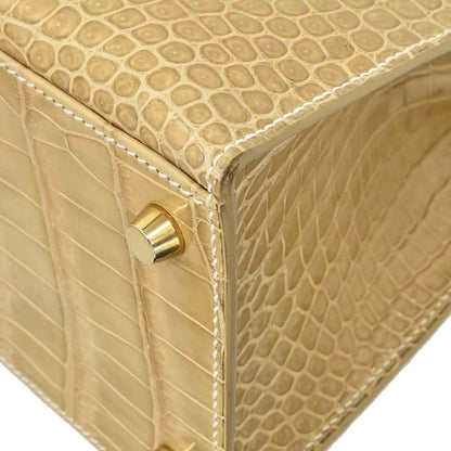 Hermes * Poussiere Porosus Lisse Kelly 28 Sellier Shoulder Handbag
