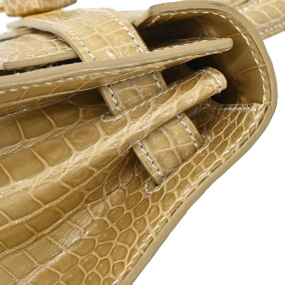 Hermes * Poussiere Porosus Lisse Kelly 28 Sellier Shoulder Handbag