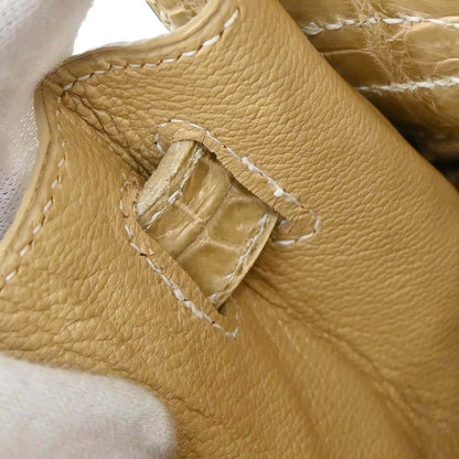 Hermes * Poussiere Porosus Lisse Kelly 28 Sellier Shoulder Handbag