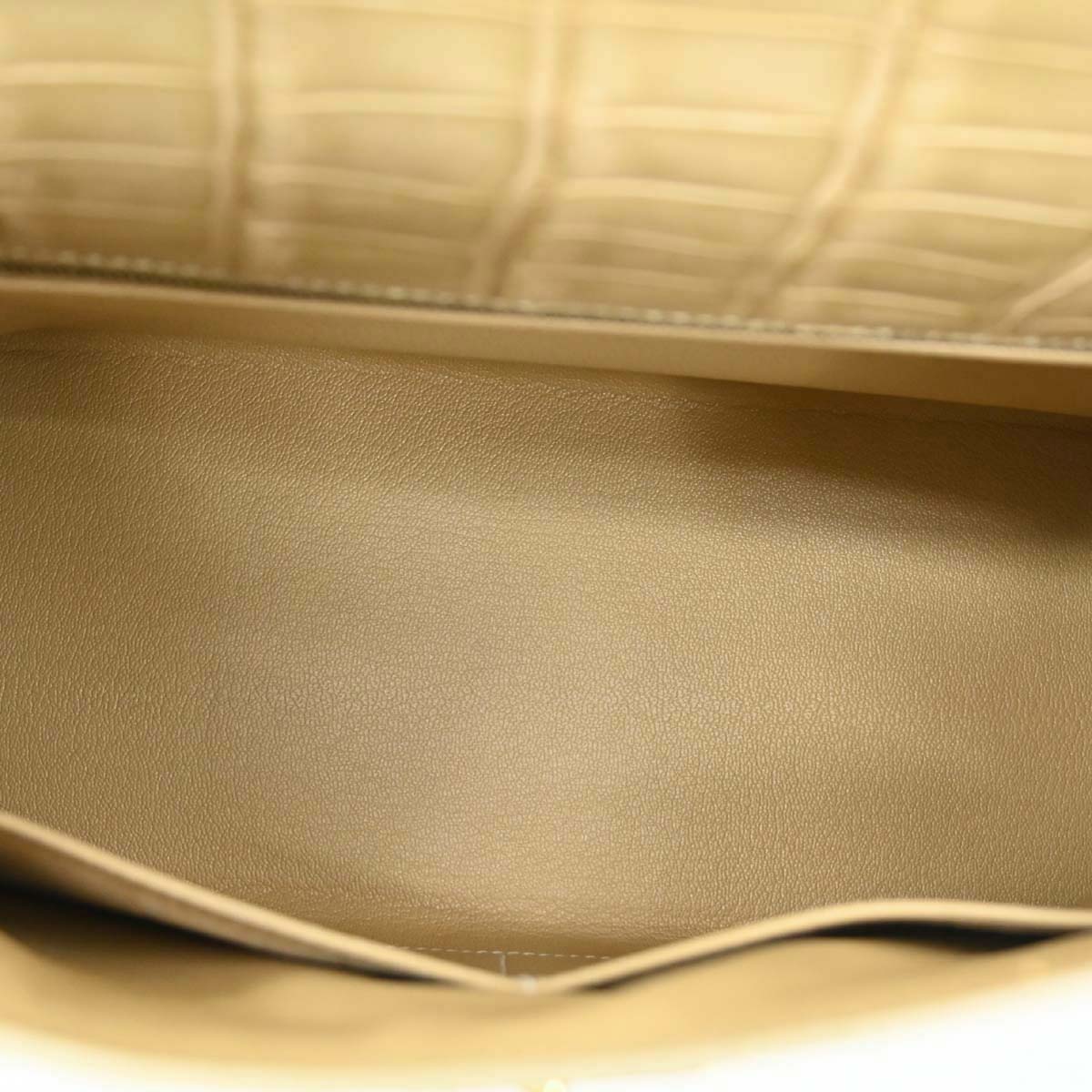 Hermes * Poussiere Porosus Lisse Kelly 28 Sellier Shoulder Handbag
