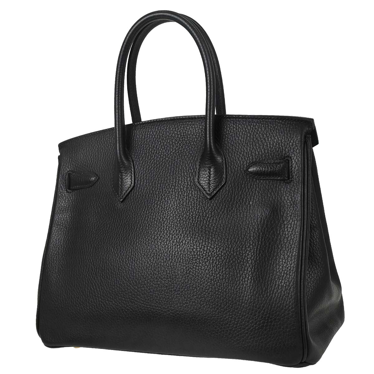 Hermes Black Ardennes Birkin 30 Handbag