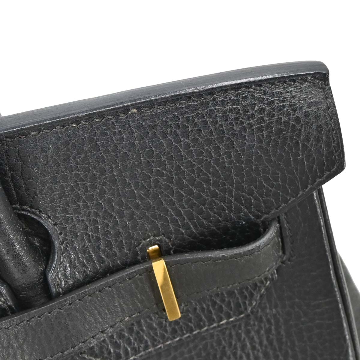 Hermes Black Ardennes Birkin 30 Handbag
