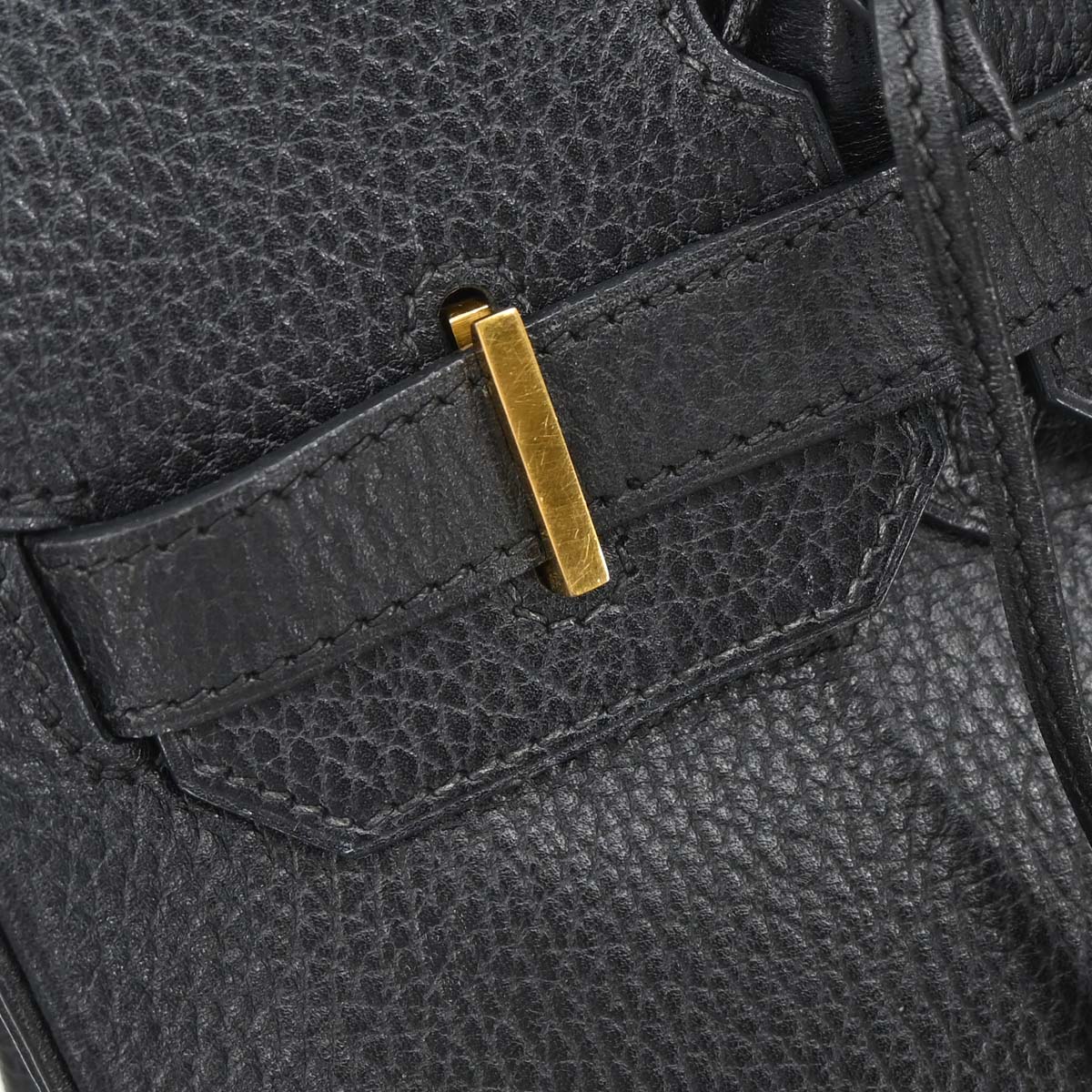 Hermes Black Ardennes Birkin 30 Handbag