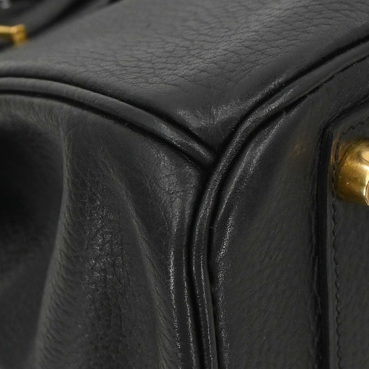 Hermes Black Ardennes Birkin 30 Handbag