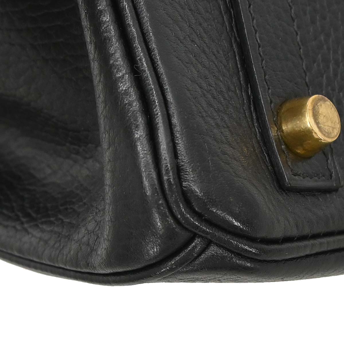 Hermes Black Ardennes Birkin 30 Handbag