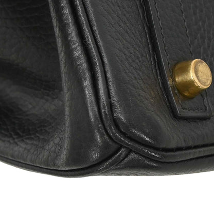 Hermes Black Ardennes Birkin 30 Handbag