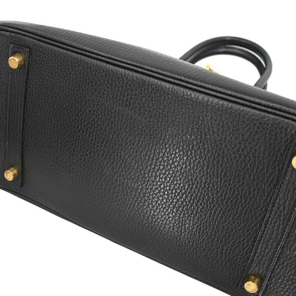 Hermes Black Ardennes Birkin 30 Handbag