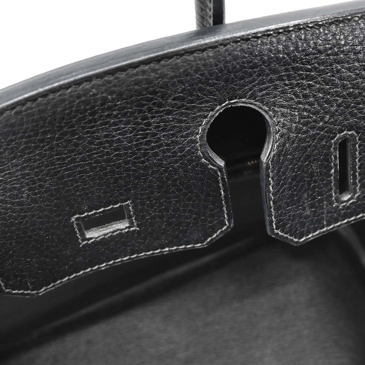 Hermes Black Ardennes Birkin 30 Handbag